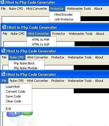 Arigola Html2Php Converter Screenshot